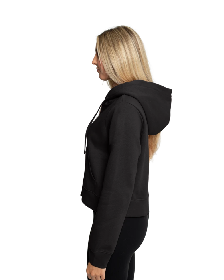Image of a model wearing a DT6103 District® Women’s V.I.T.™ Fleece Full-Zip Hoodie