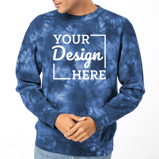 Custom Featured Brands:  PRM3500TD Independent Trading Co. Unisex Midweight Tie-Dyed Sweatshirt