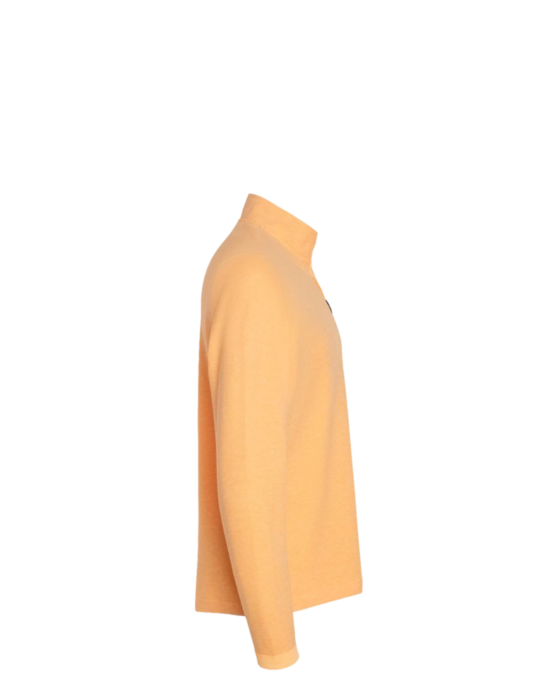 Image of a model wearing a A554 Adidas 3-Stripes Quarter-Zip Sweater