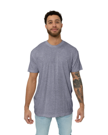 Model wearing a TR401 American Apparel Tri-Blend Tee