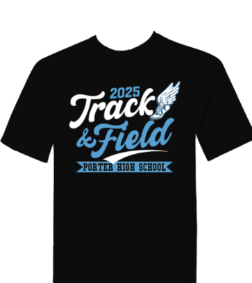 Track and Field Script Text design idea