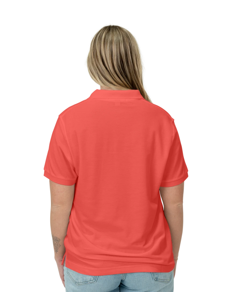 Image of a model wearing a L500 Ladies' Port Authority Silk Touch Polo