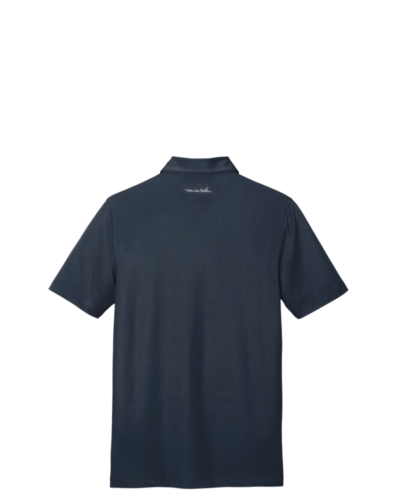 Image of a model wearing a TM1MU416 TravisMathew Cabana Chest Stripe Polo