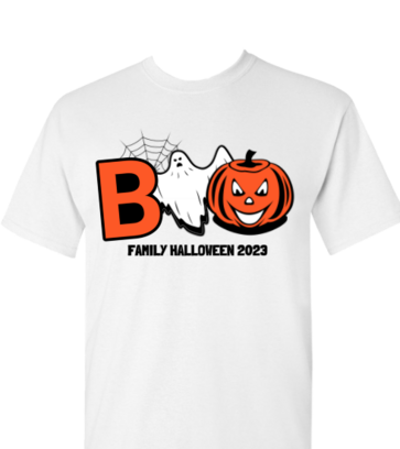 BOO Family Halloween design idea