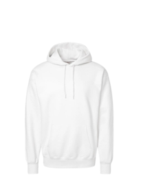 Image of a model wearing F170 Hanes Pullover Hooded Sweatshirt