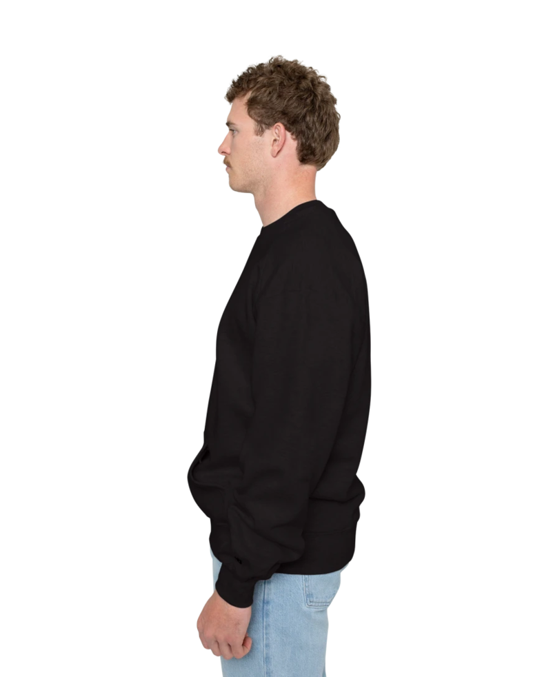 Image of a model wearing a 1252 Badger Pocket Crew Sweatshirt