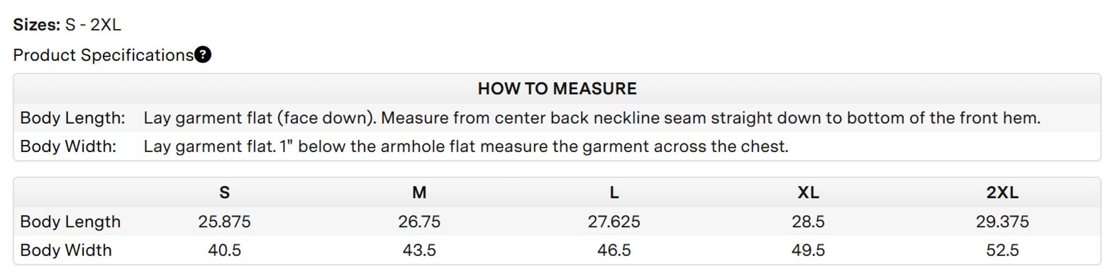 Size chart for a M15778 Marmot Men's M2 Rocklin Vest