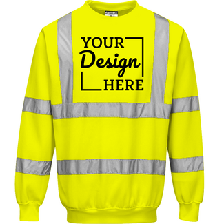 Sweatshirts:  B303 Portwest Hi-Vis Sweatshirt