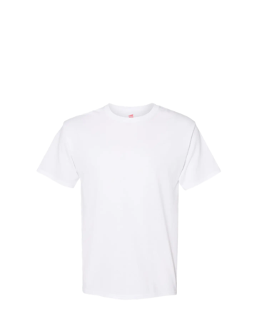 Model wearing a 5170 Hanes ComfortBlend Tee