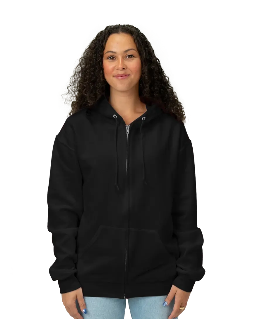 Custom Jerzees Full-Zip Hoodie Sweatshirt, 993M