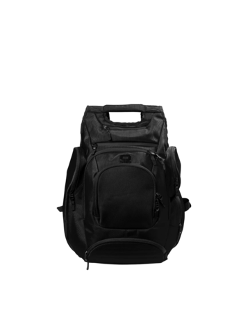 Model wearing a 711107 OGIO Metro Ballistic Pack