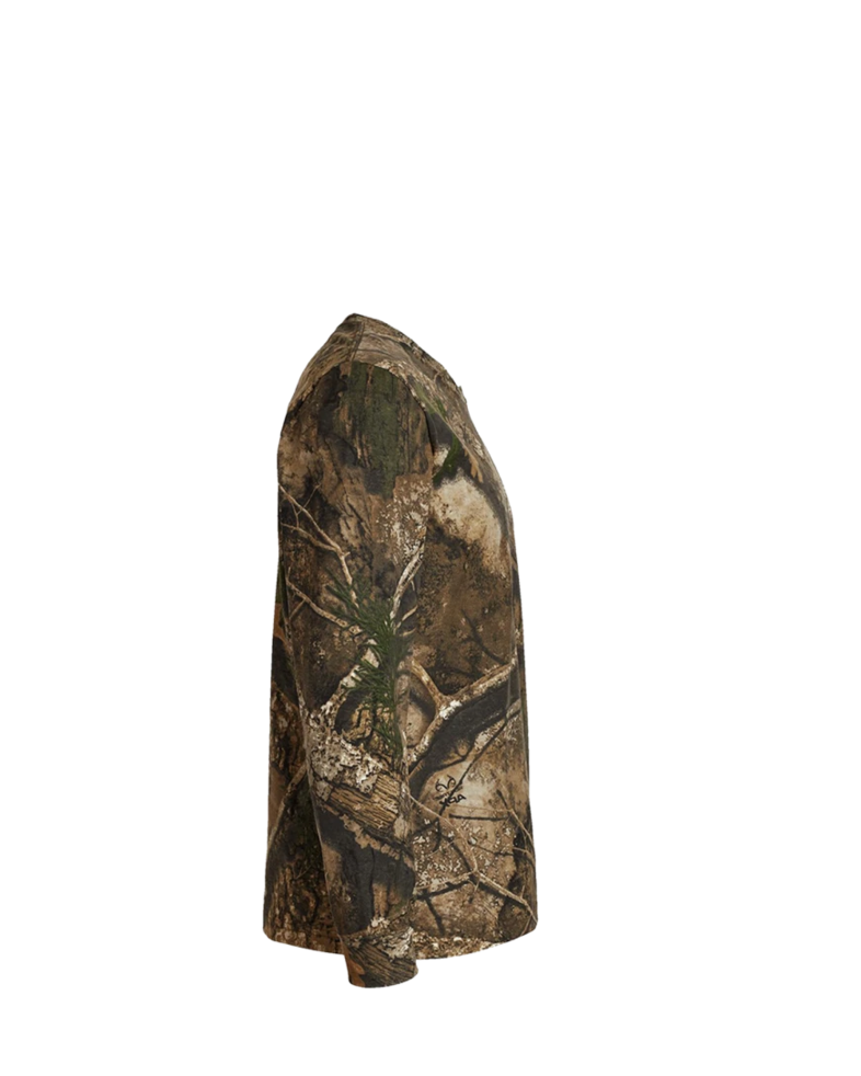 Image of a model wearing a 3981 Code V Realtree Camouflage Long Sleeve T-Shirt