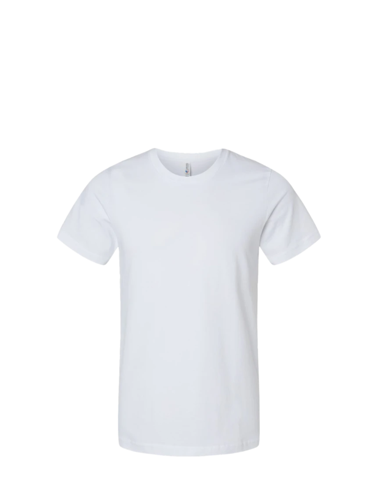 Image of a model wearing a 3001U Bella + Canvas Made in the USA Unisex Tee