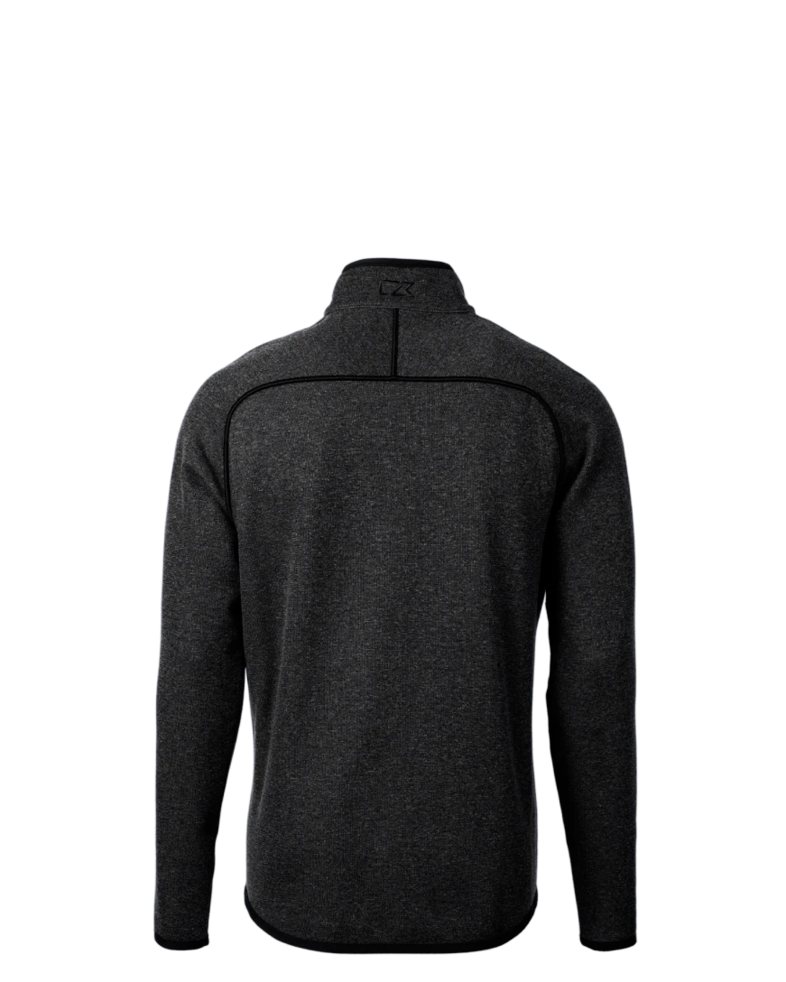 Image of a model wearing a MCO00050 Cutter & Buck Mainsail Sweater-Knit Mens Full Zip Jacket